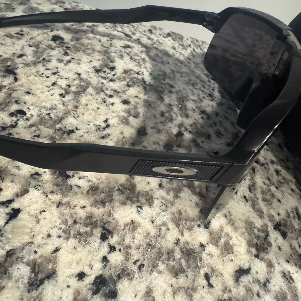 Oakley Matte Black Sunglasses with Case - Picture 4 of 5